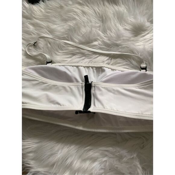 Michael Kors white tube top bathing suit size medium - Picture 4 of 5